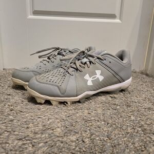 Under Armour Kids Gray Soccer Cleats